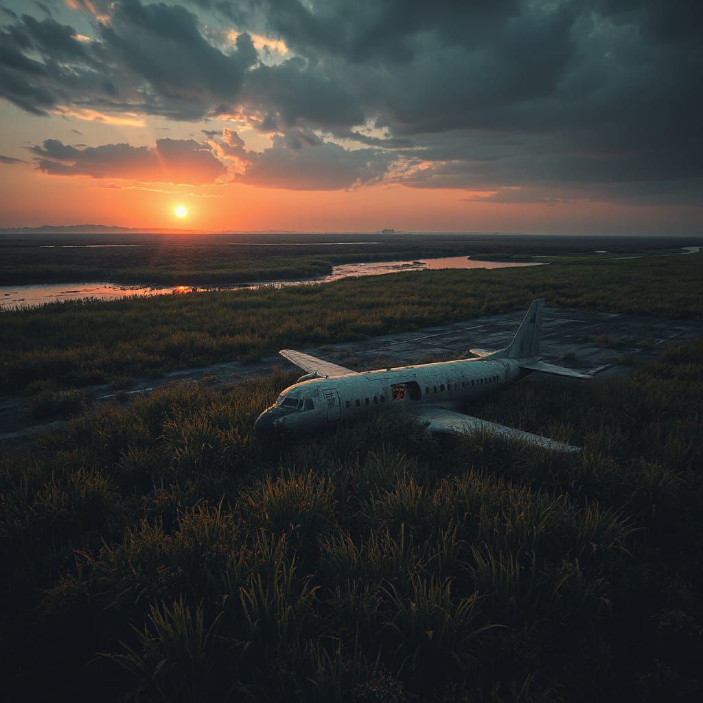 Abandoned Airport Overtaken by Nature