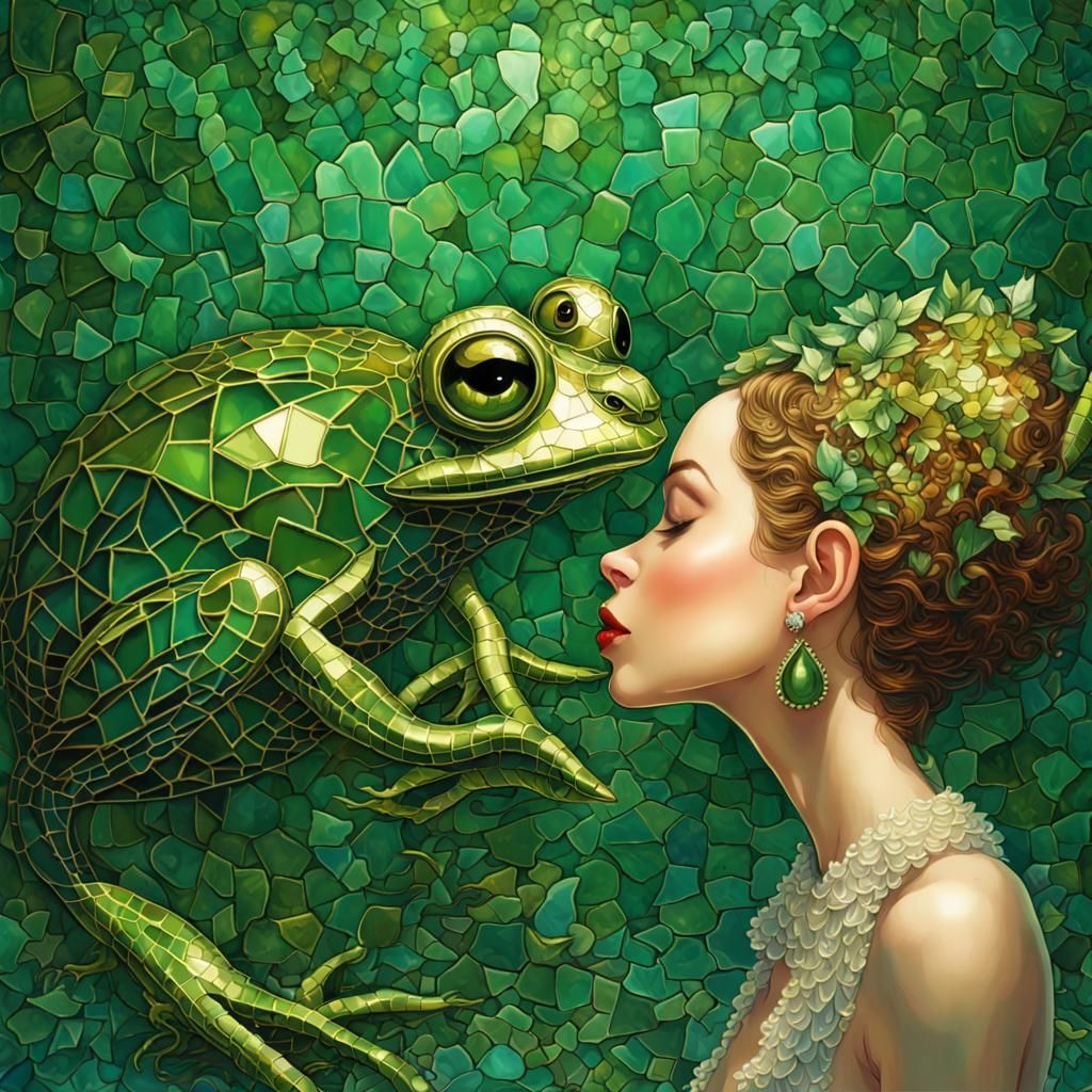 Mosaic of the princess and the frog 2
