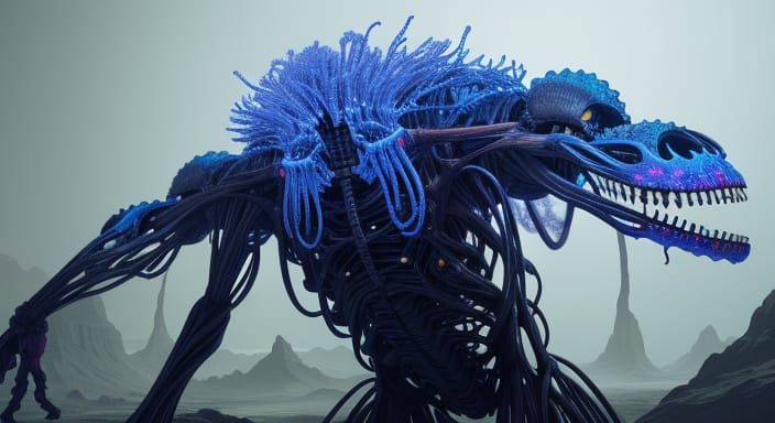 Bizarre Cybernetic Organisms in Vibrant Detail