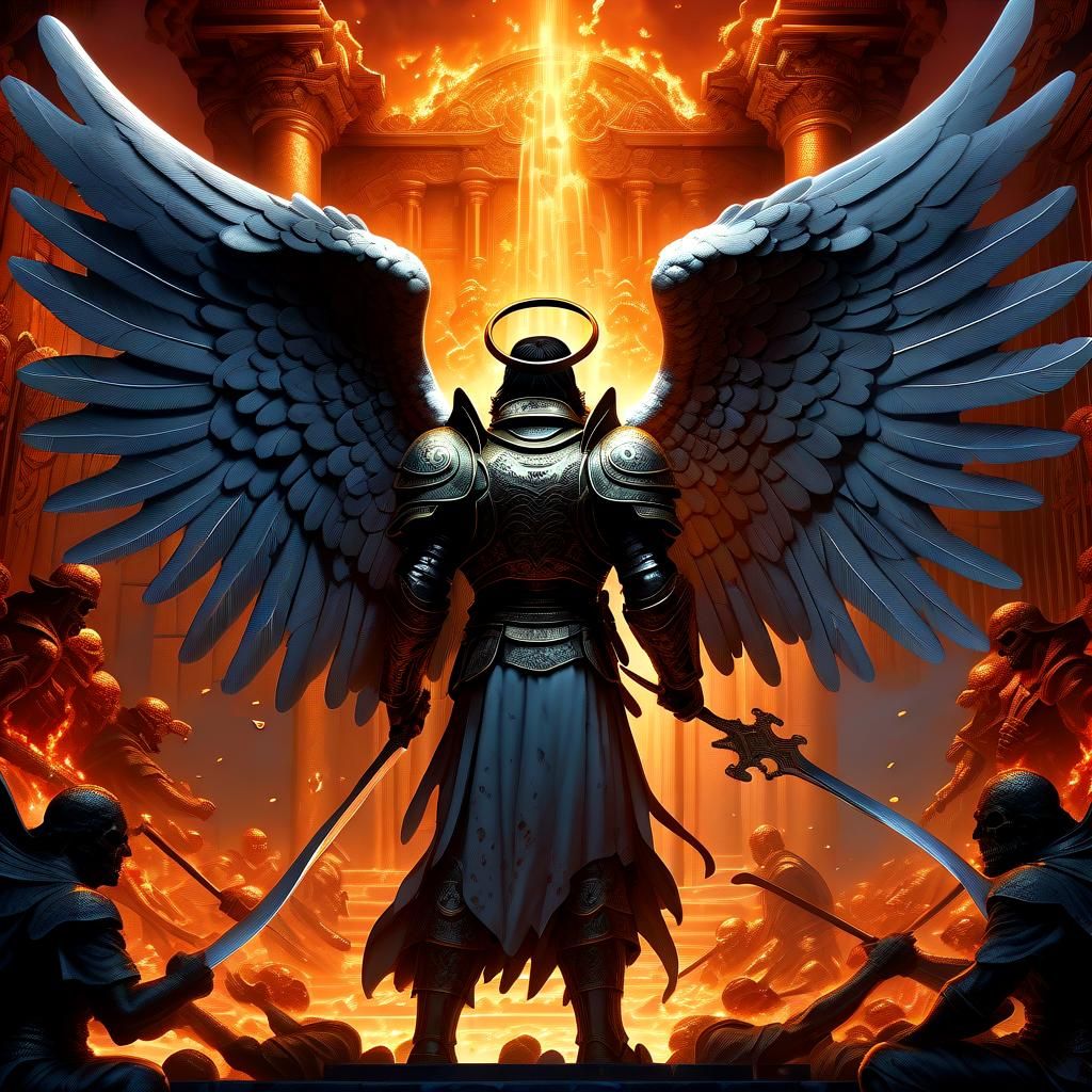 Angel's Descent into Hell: A Digital Masterpiece
