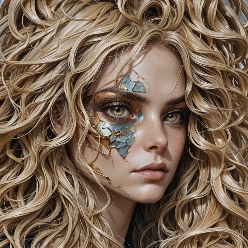 Ethereal Beauty Portrait in Hyperdetailed Digital Art