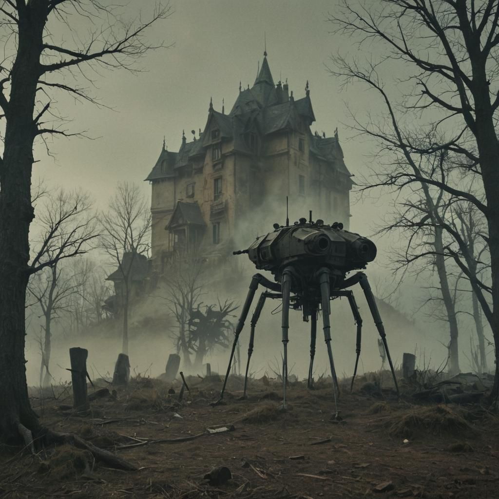 Haunted Village Six-Legged Mount in Gothic Style