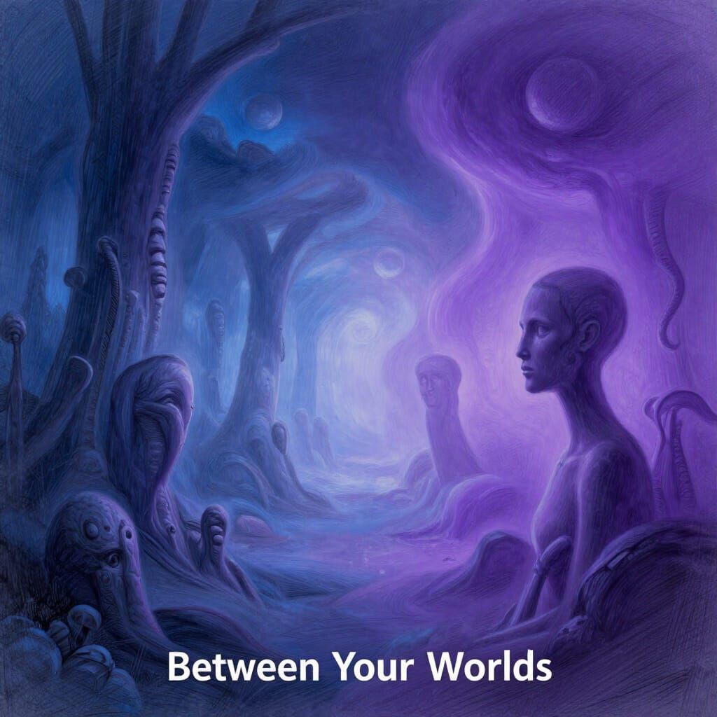 Liminal Space Digital Painting in ZBrush Pencil Sketch Style