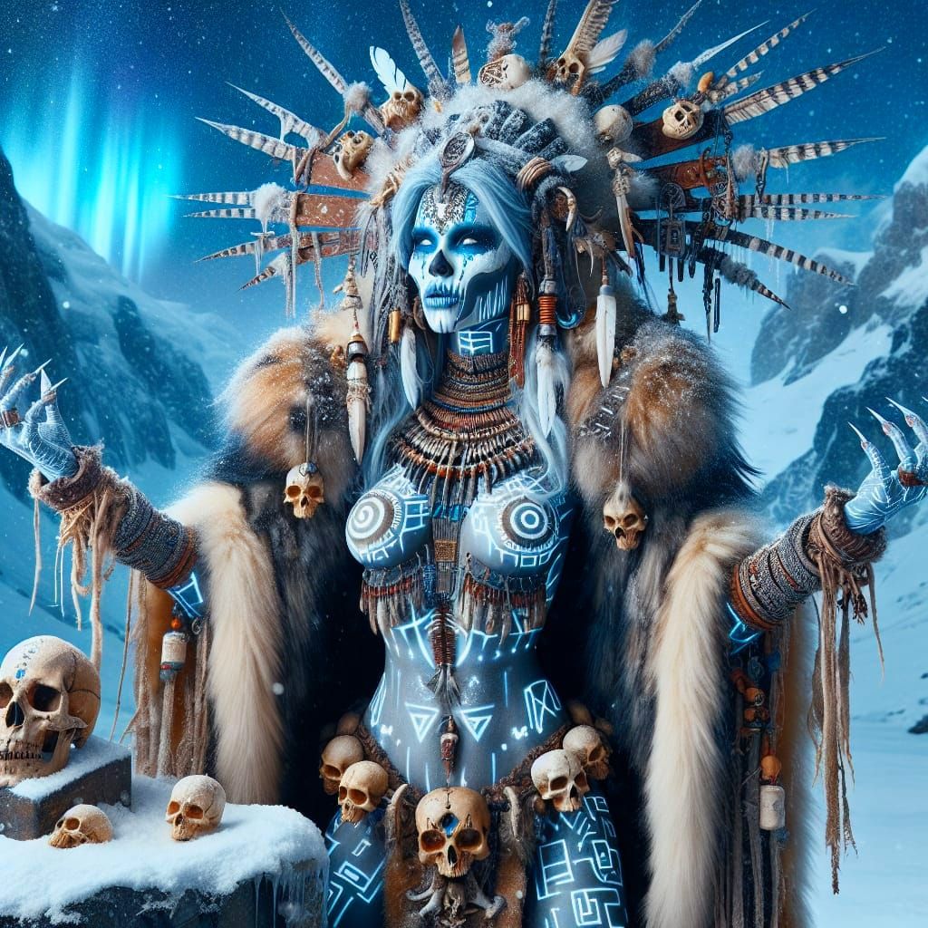 Cyber-Shaman Goddess of the Frozen Wilderness