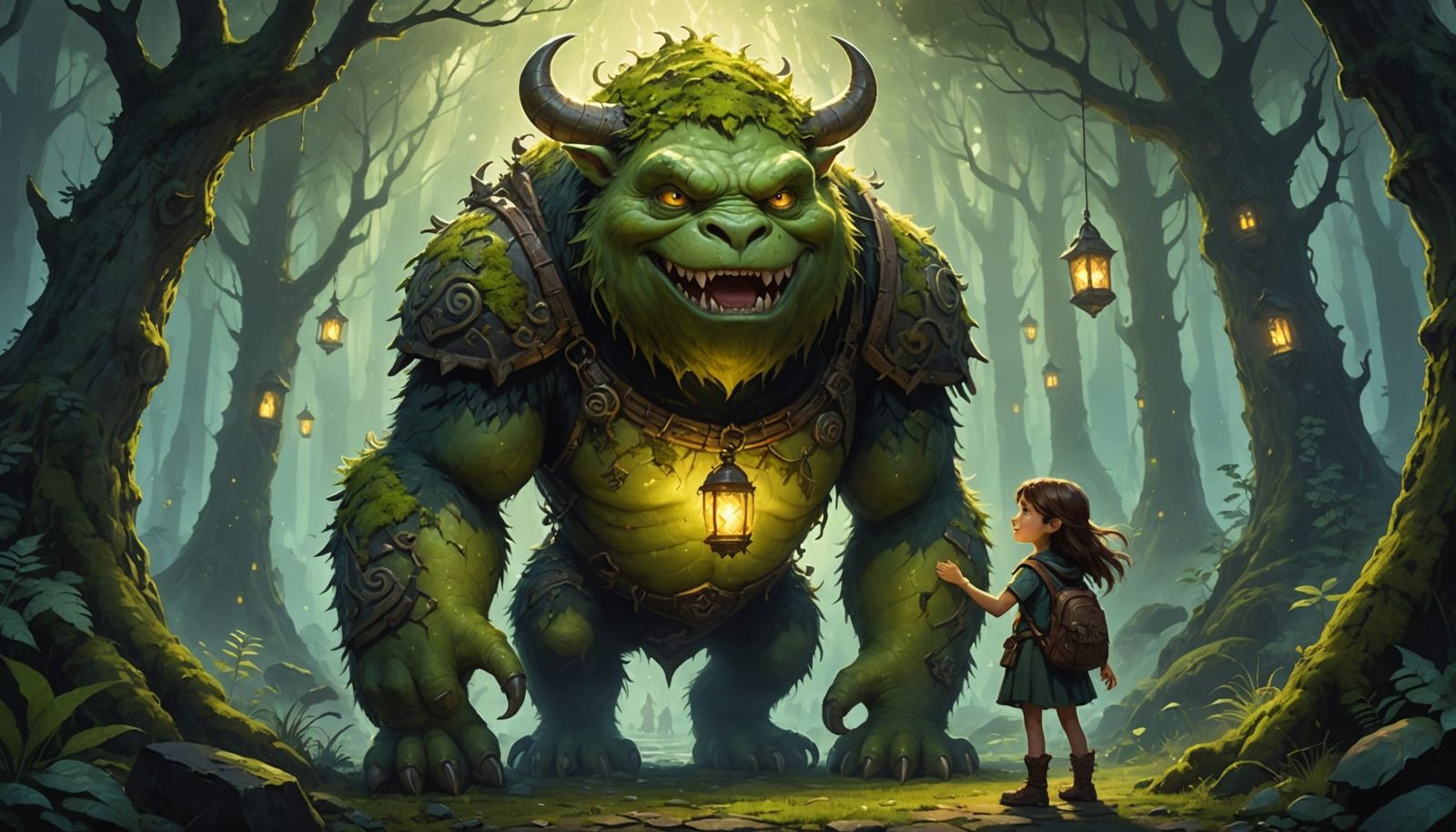 Magical Forest: Gentle Giant and Girl