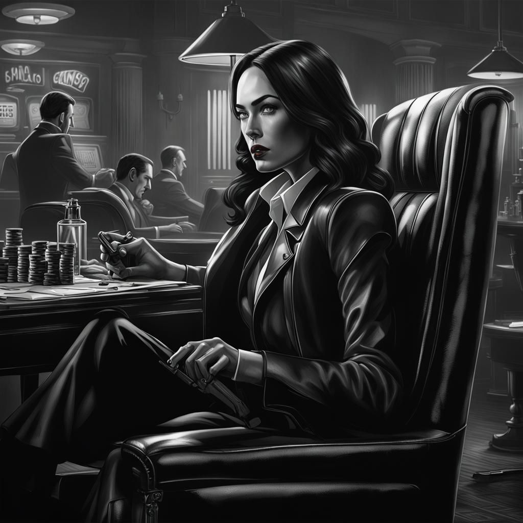 A young, attractive Megan Fox detective. 🤵