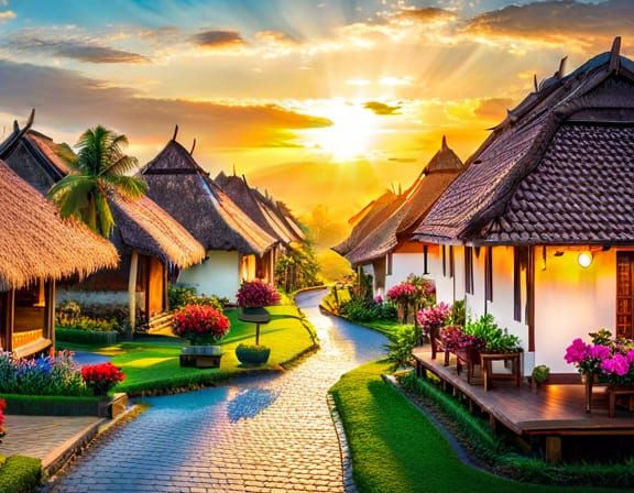 Indonesian countryside villages. 🌾🏡