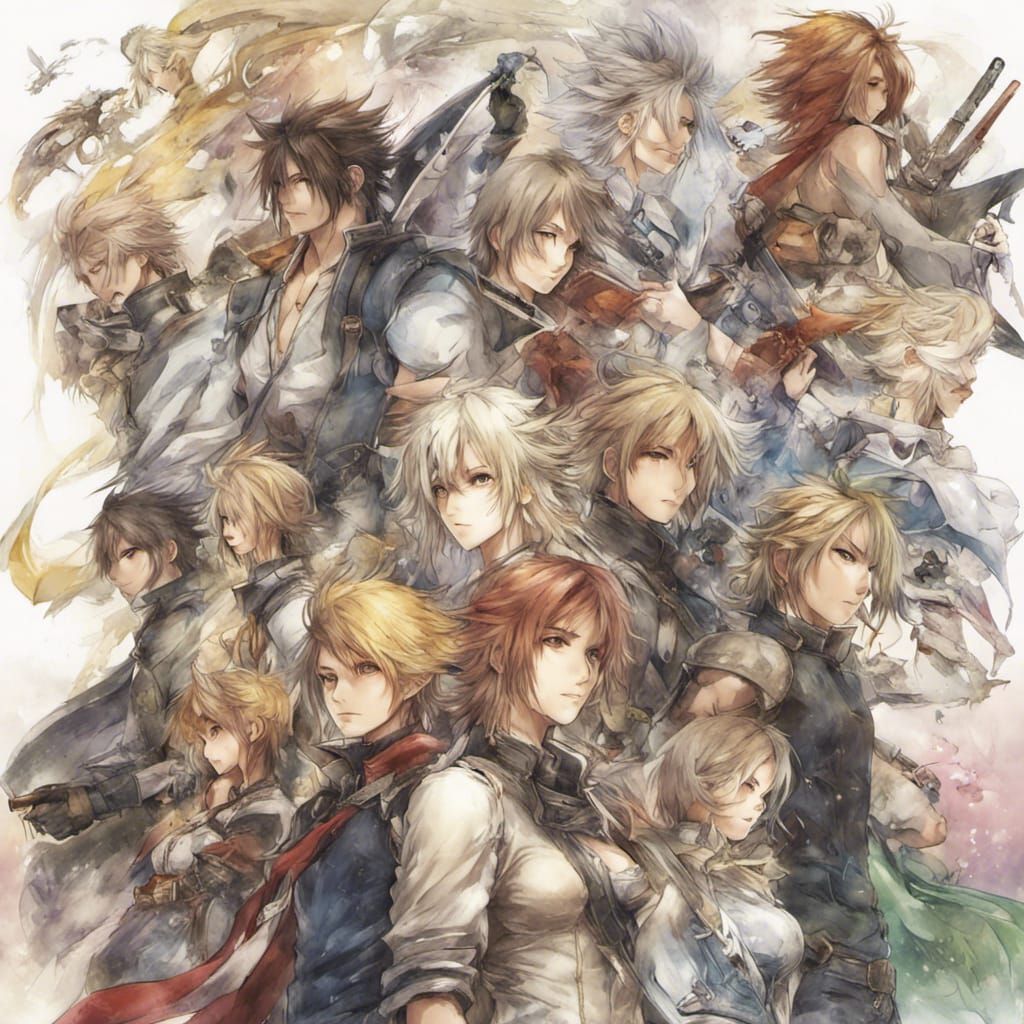 Anime Style Final Fantasy Key Visual