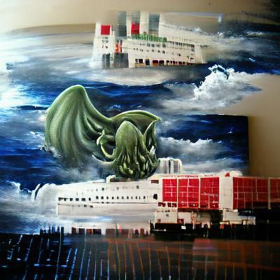 Cthulhu Rising from the Depths
