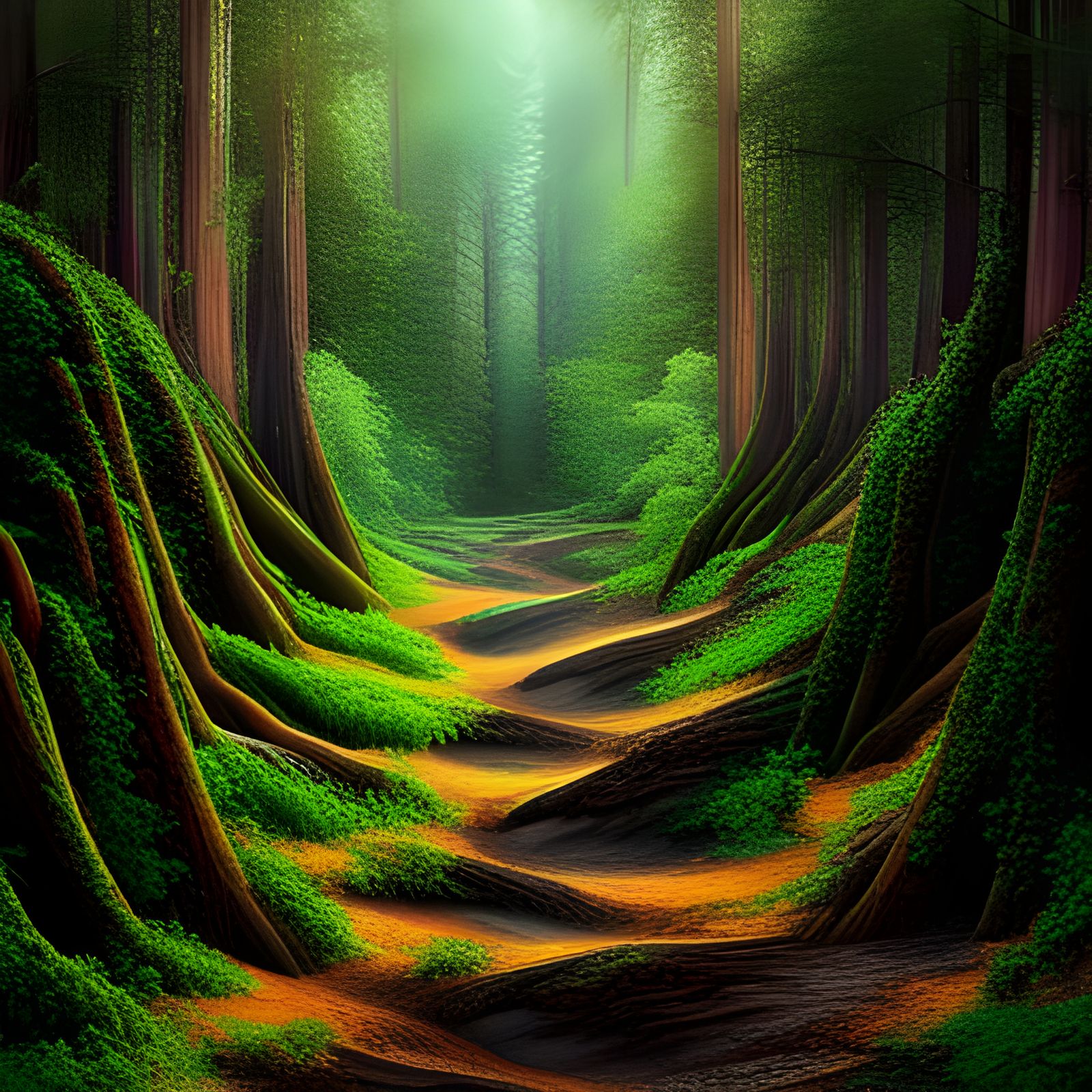 Optical Illusion: Faces Hidden in Colorful Nature