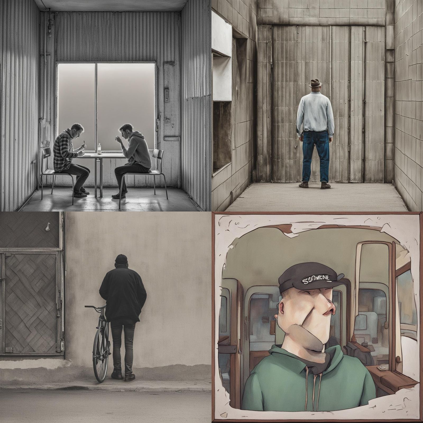 AI Interpretation of 'Someone' - Abstract Concept