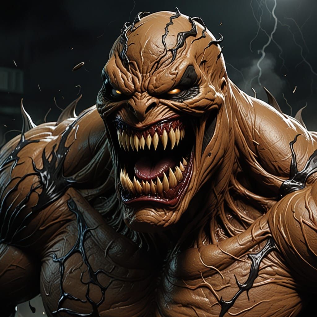 Clayface and Venom Amalgamation: A Supervillain Fusion