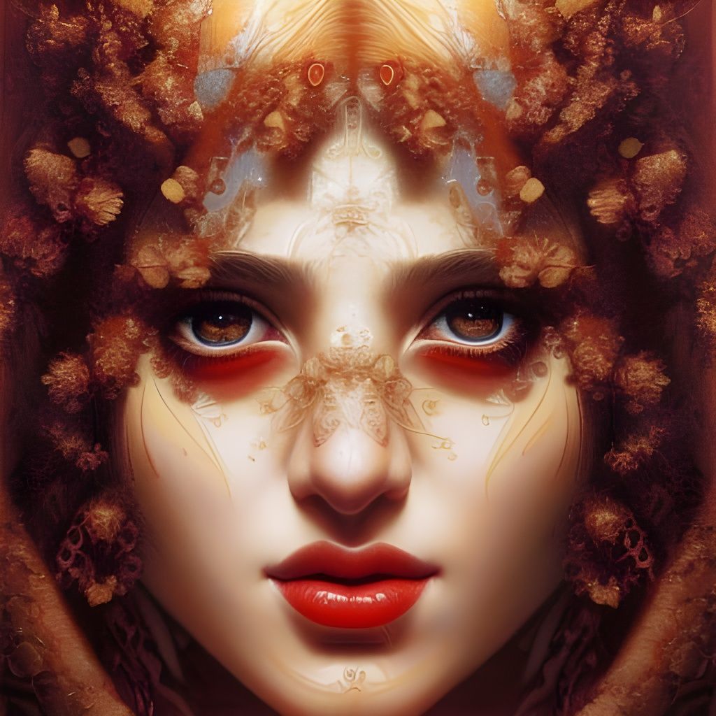 Hyperdetailed Portrait of a Red Cherry Apsh Pacificst