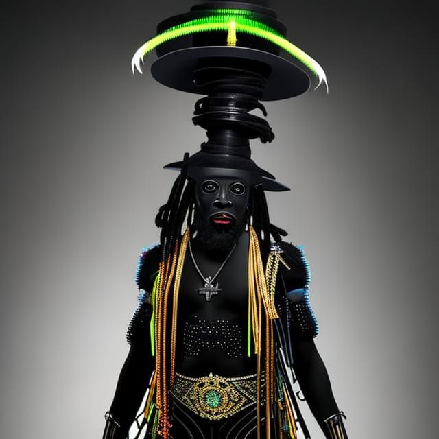 Techno-Voodoo Priest: Papa Legba in Hyperdimensional Mesh