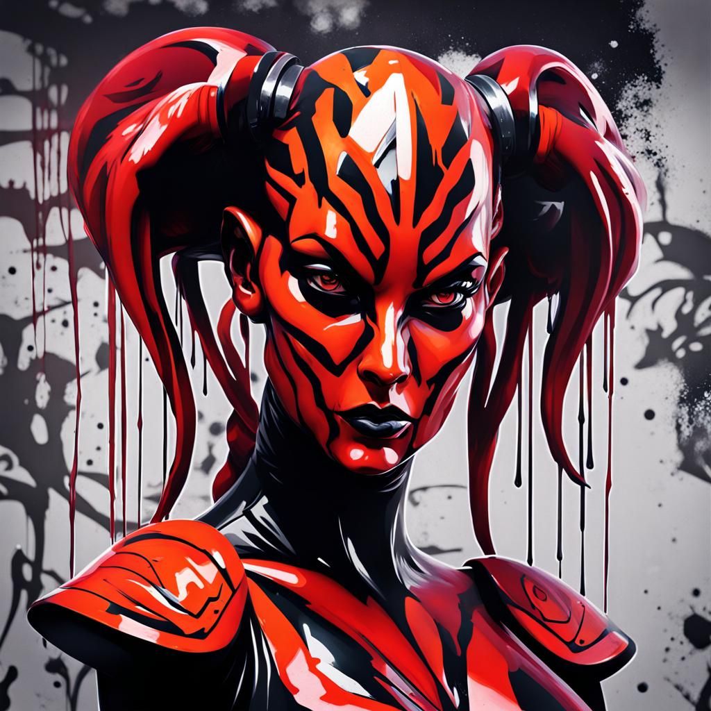 Darth Talon: Graffiti Art Upper Body Shot