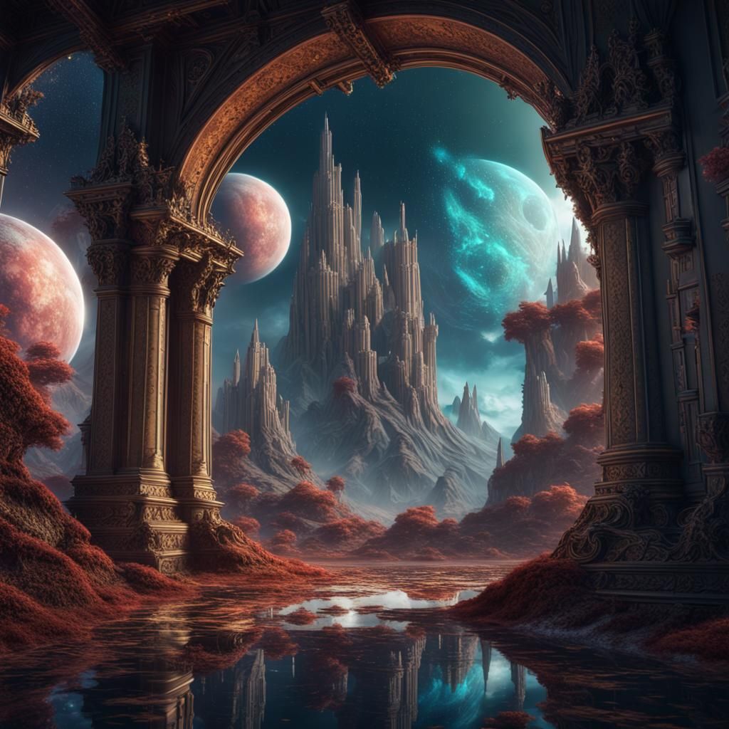 Fantastical End of Time: Detailed Matte Painting