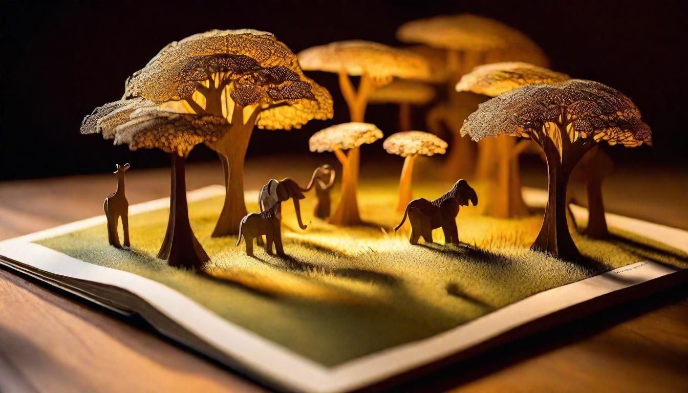 Safari Adventure in Pop-Up Book Format