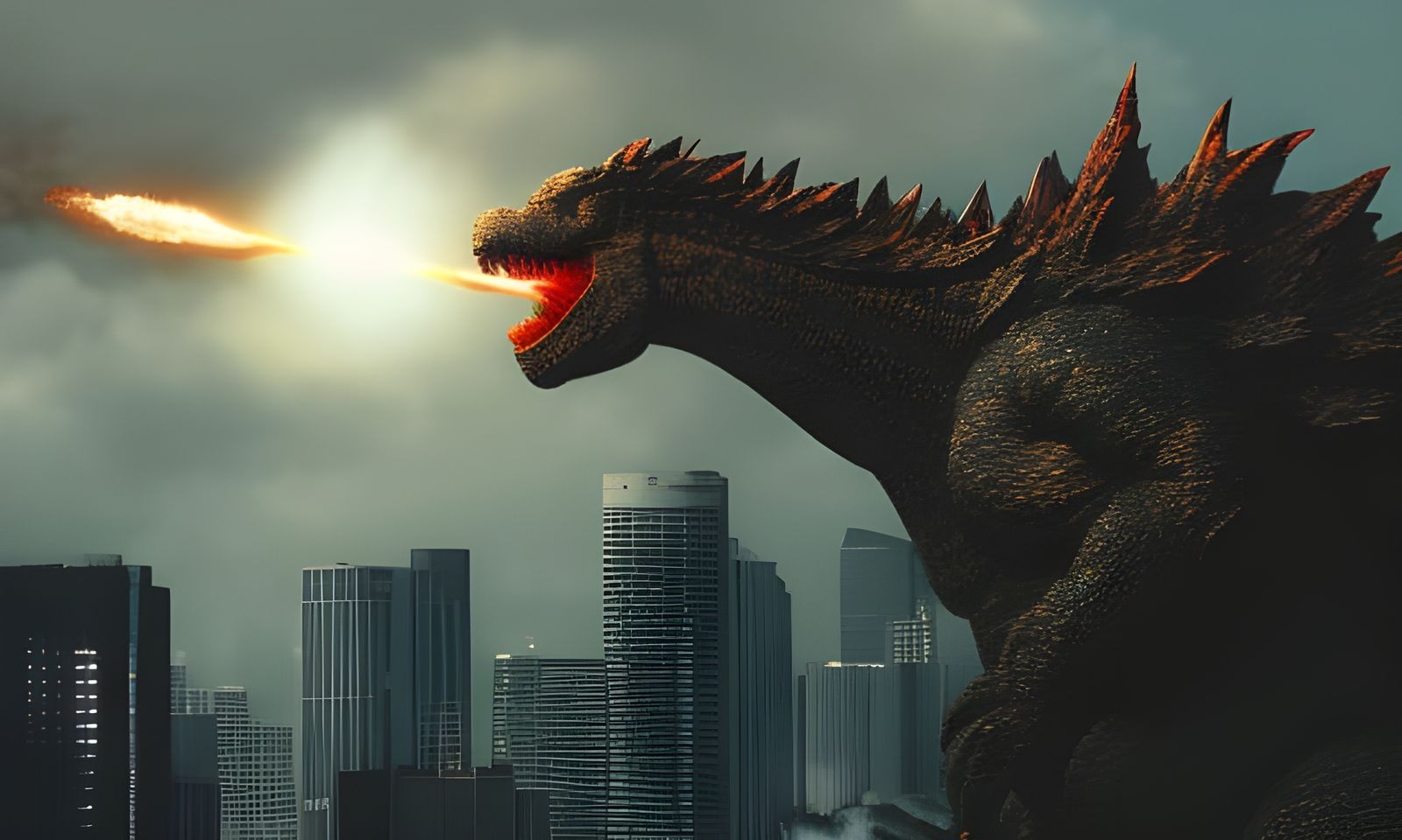 Godzilla Destroys Japan in Fiery Post-Apocalyptic Scene