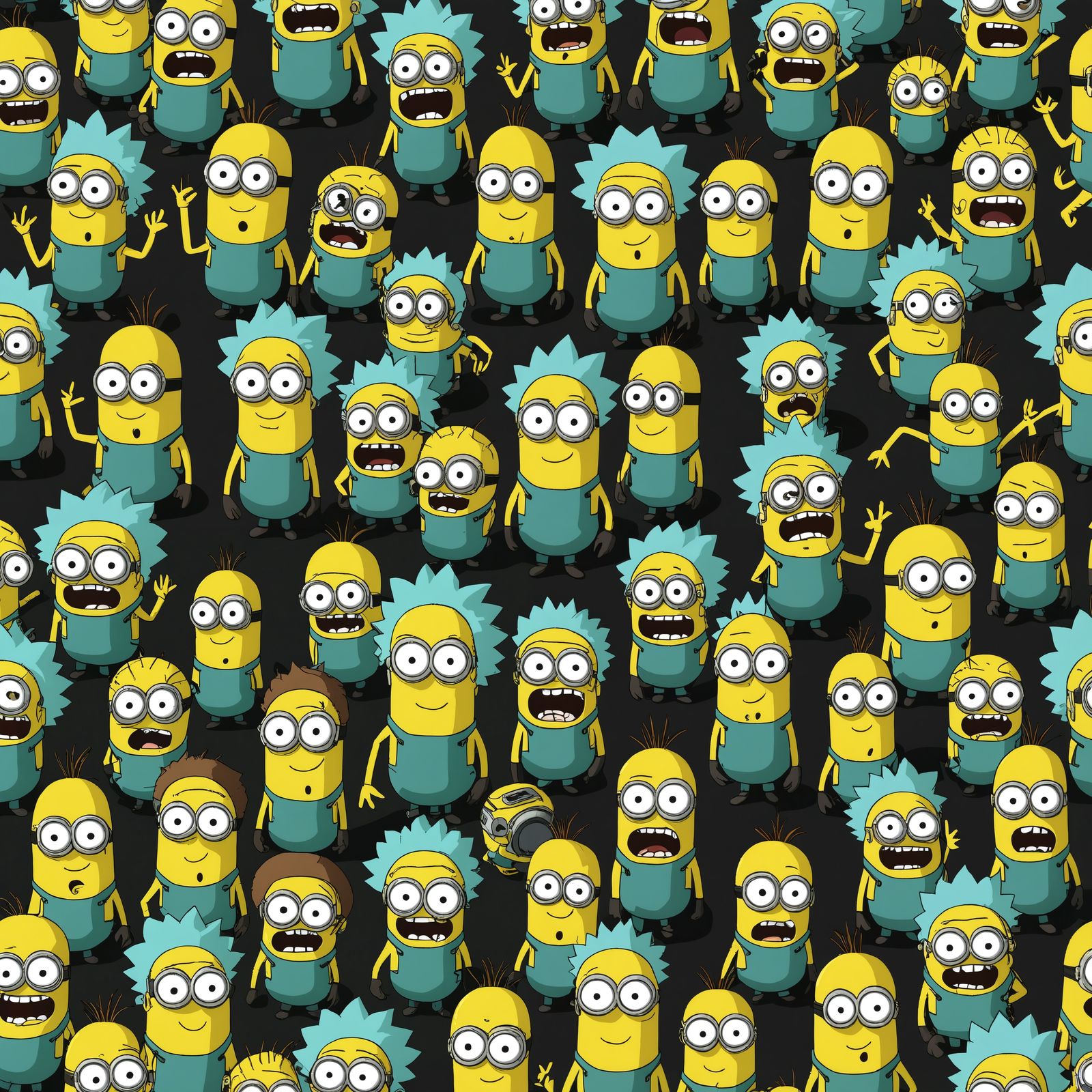 Rick and Morty as Minions Fan Art