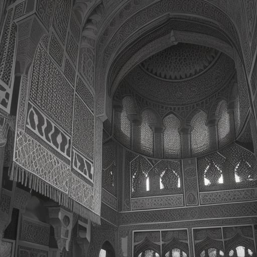 Marrakesh Market: High-Contrast Black and White Photography