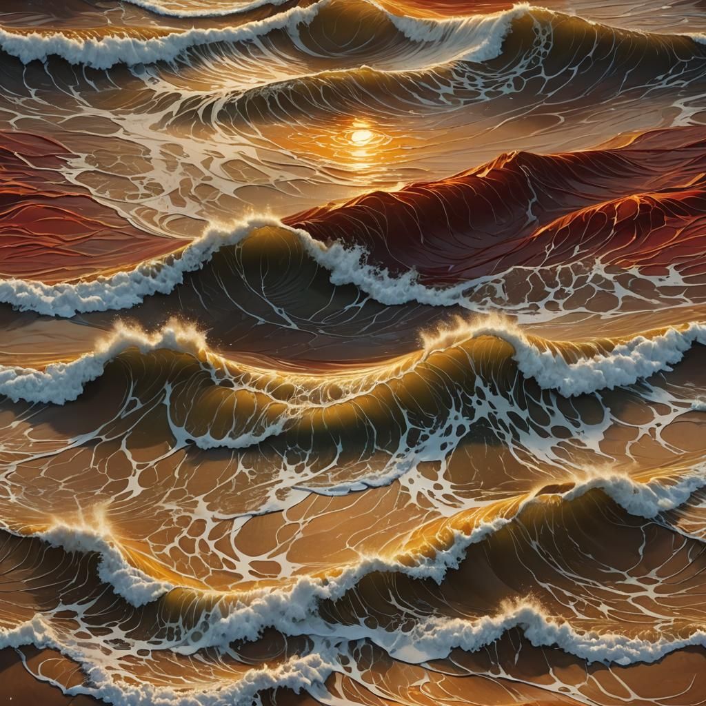 Dramatic Seascape at Night: Detailed Matte Painting