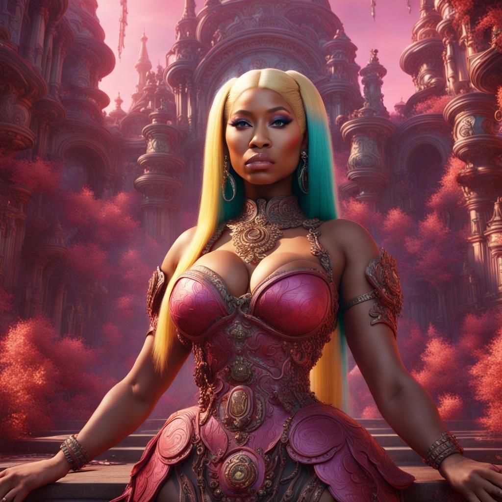 Detailed Matte Painting of Nicki Minaj in 8k