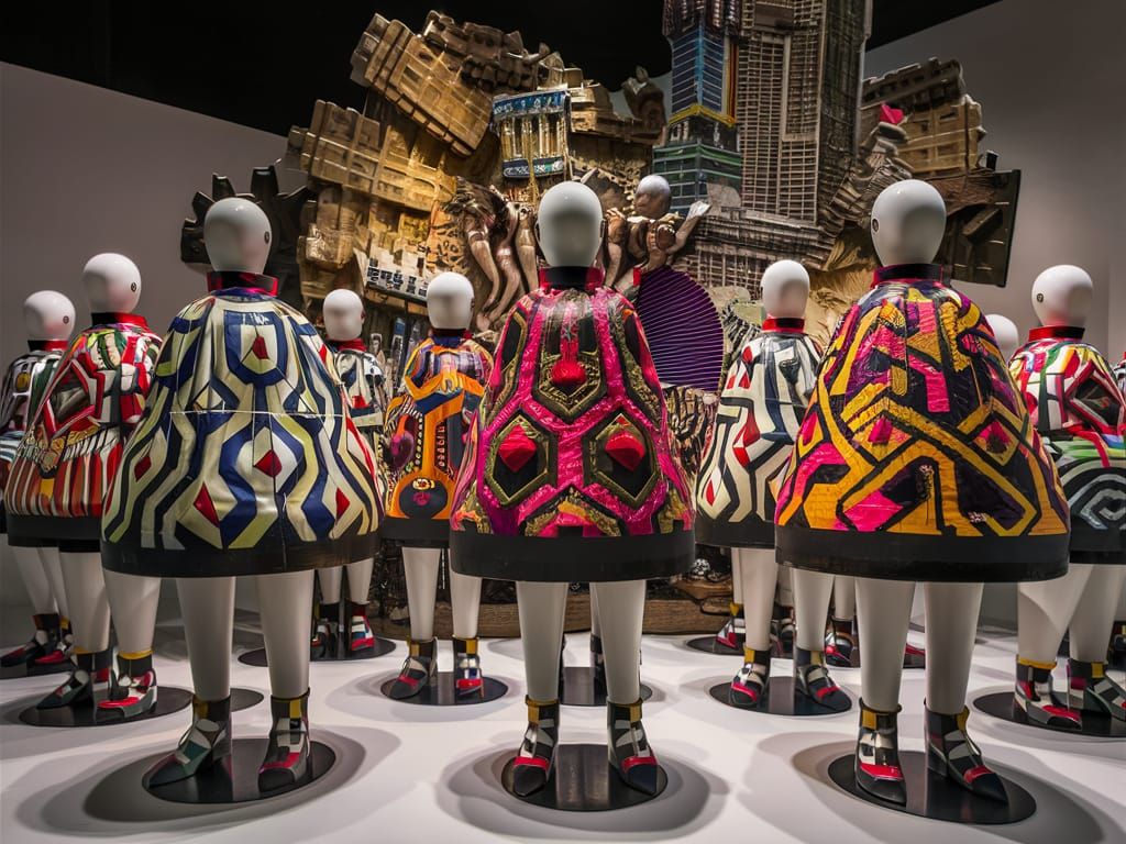 Anthropomorphic Fashion in Surreal Architectural Display