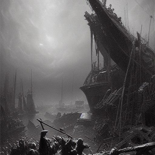 WW2 Horrors in Dark Fantasy Illustration