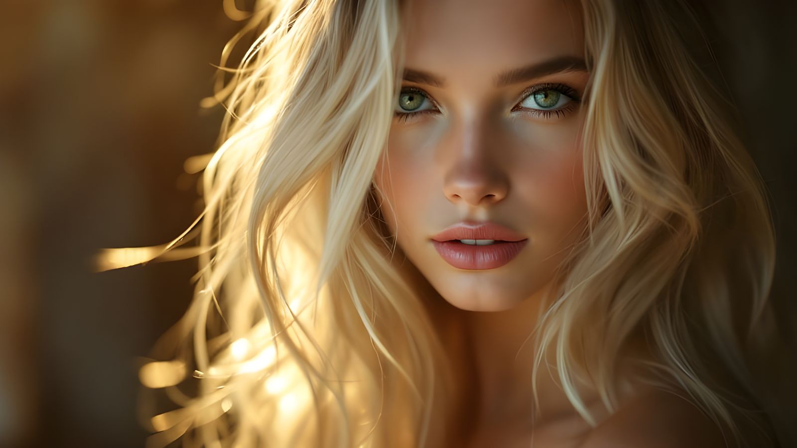 Blonde Girl in Soft Focus Light