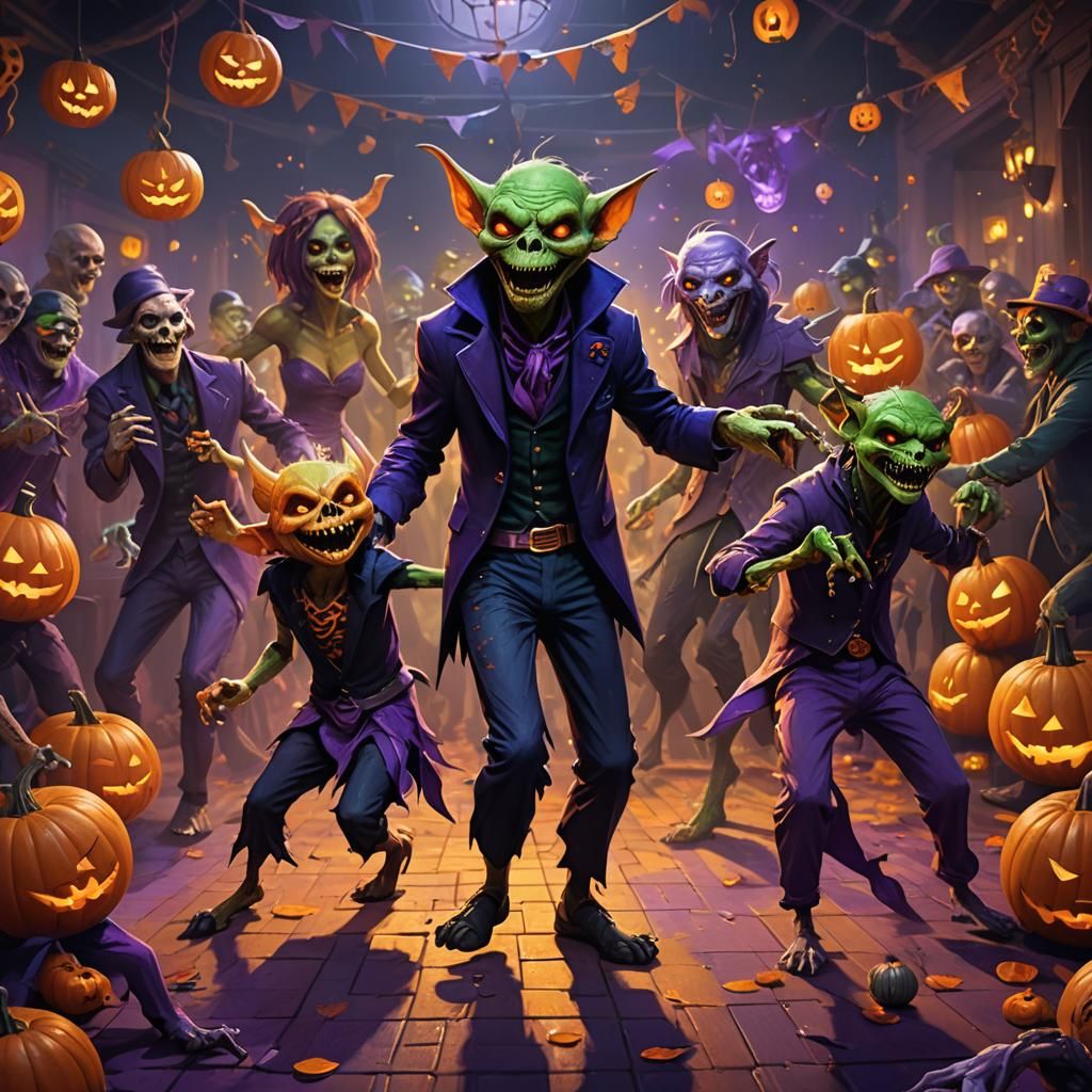 Ghoul and Gremlin Dance at Halloween Party