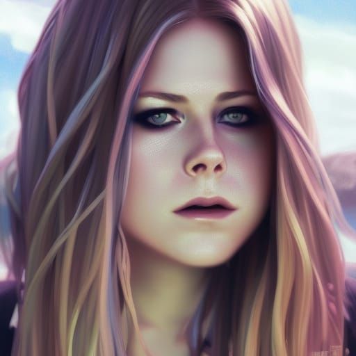 Avril Lavigne Portrait with Dynamic Lighting