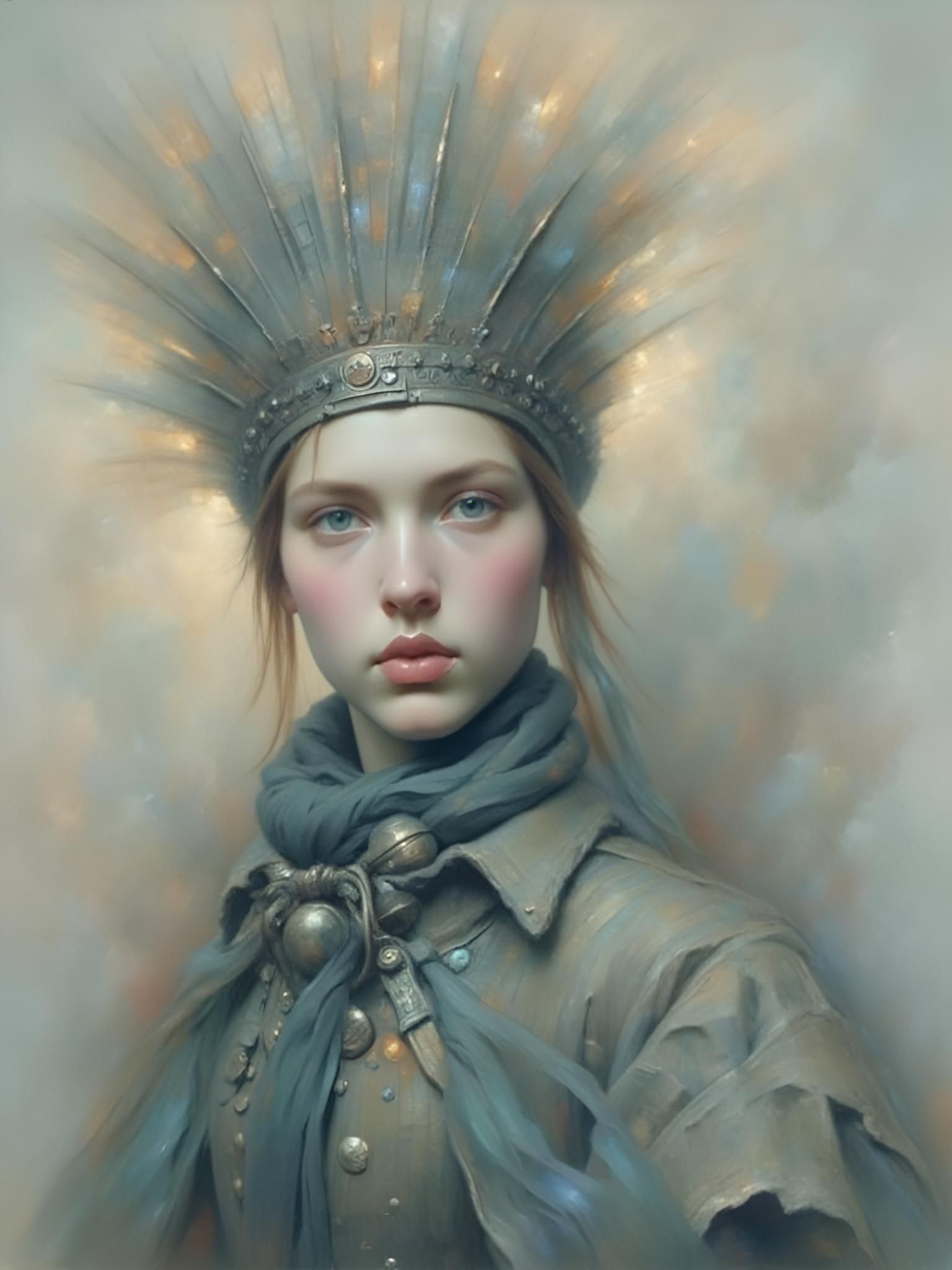 Golden Leaf Dust Art: A Wonderful Scene