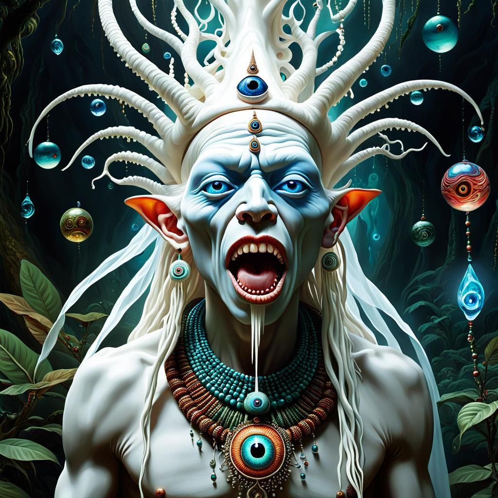 Heart Eclipse: Surreal Digital Painting in Dreamland