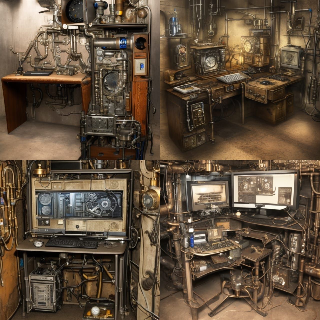 Steampunk Secret Laboratory Beneath Sewers