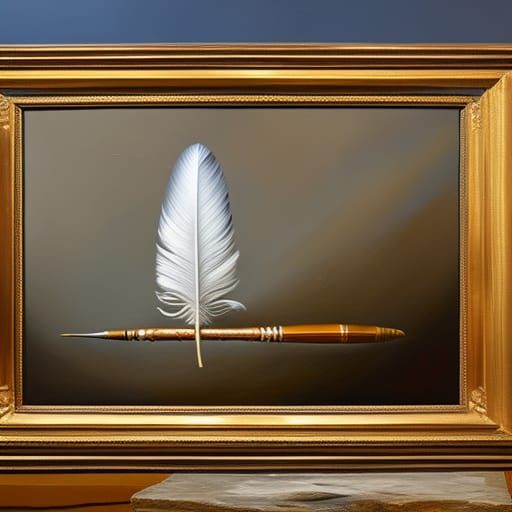 a feather, Ma'at symbol