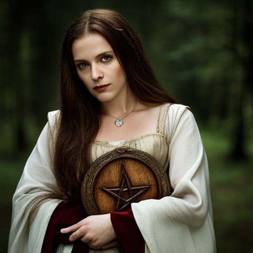 Medieval Witch Portrait in Studio Lighting