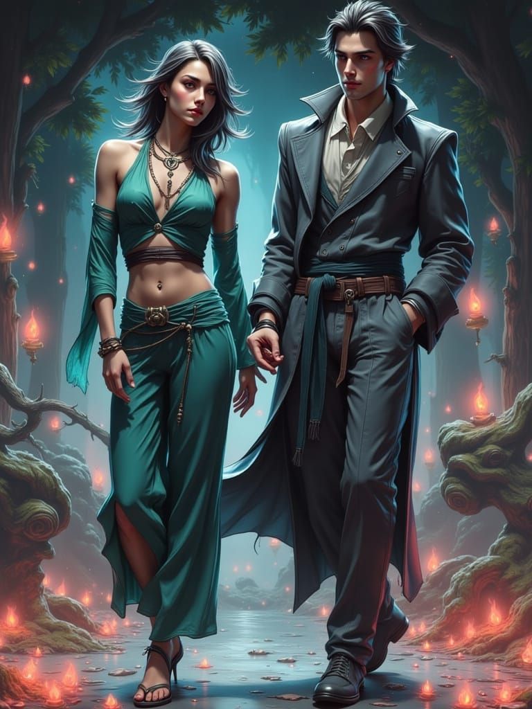 Mystical Cultivator in Enchanted Forest