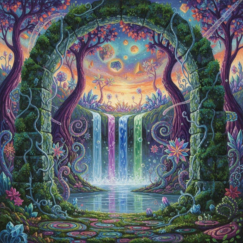 Ancient Archway to a Luminous Alien Jungle