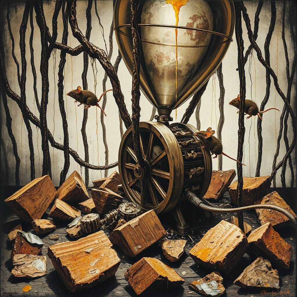 Mice in Perpetual Motion: Surreal Dreamscape