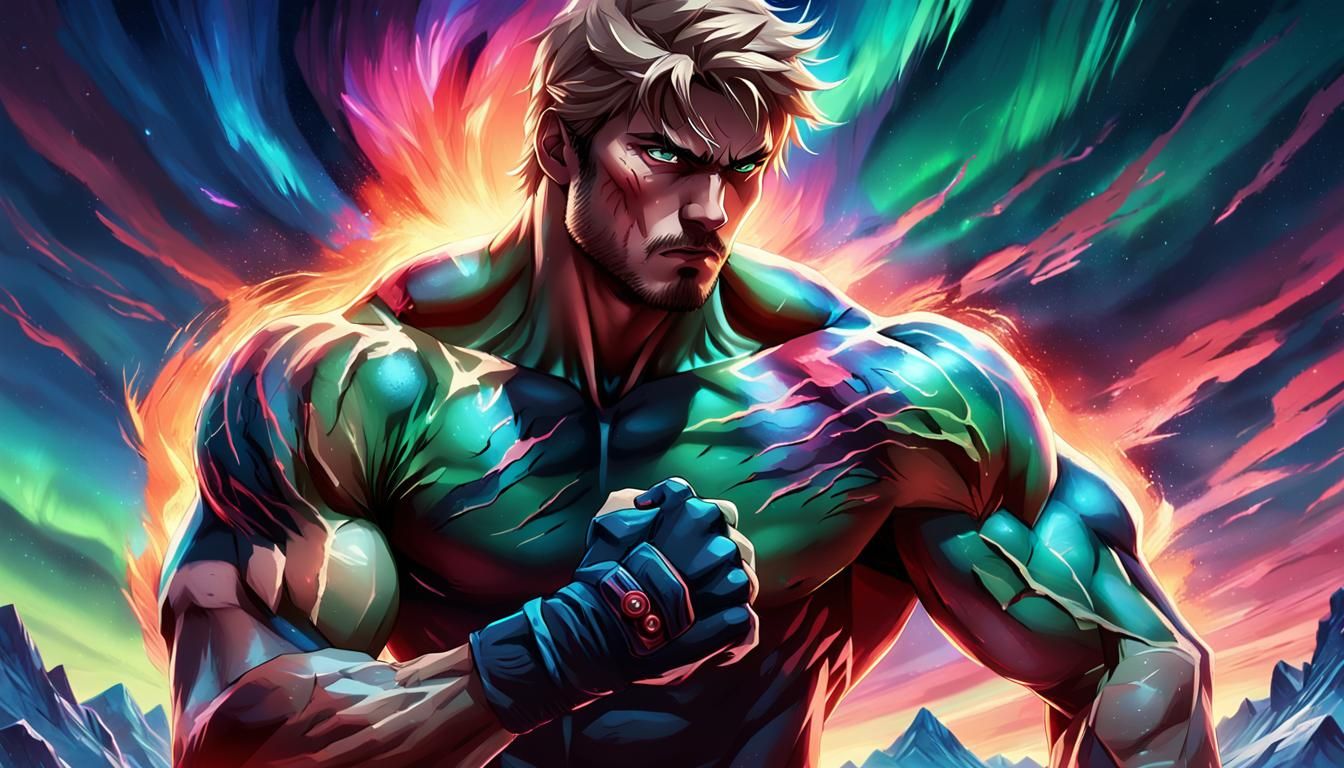 Wounded Anime Fighter Ken Concept Art