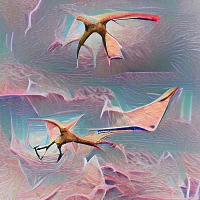 Stylized Pterodactyl Illustration