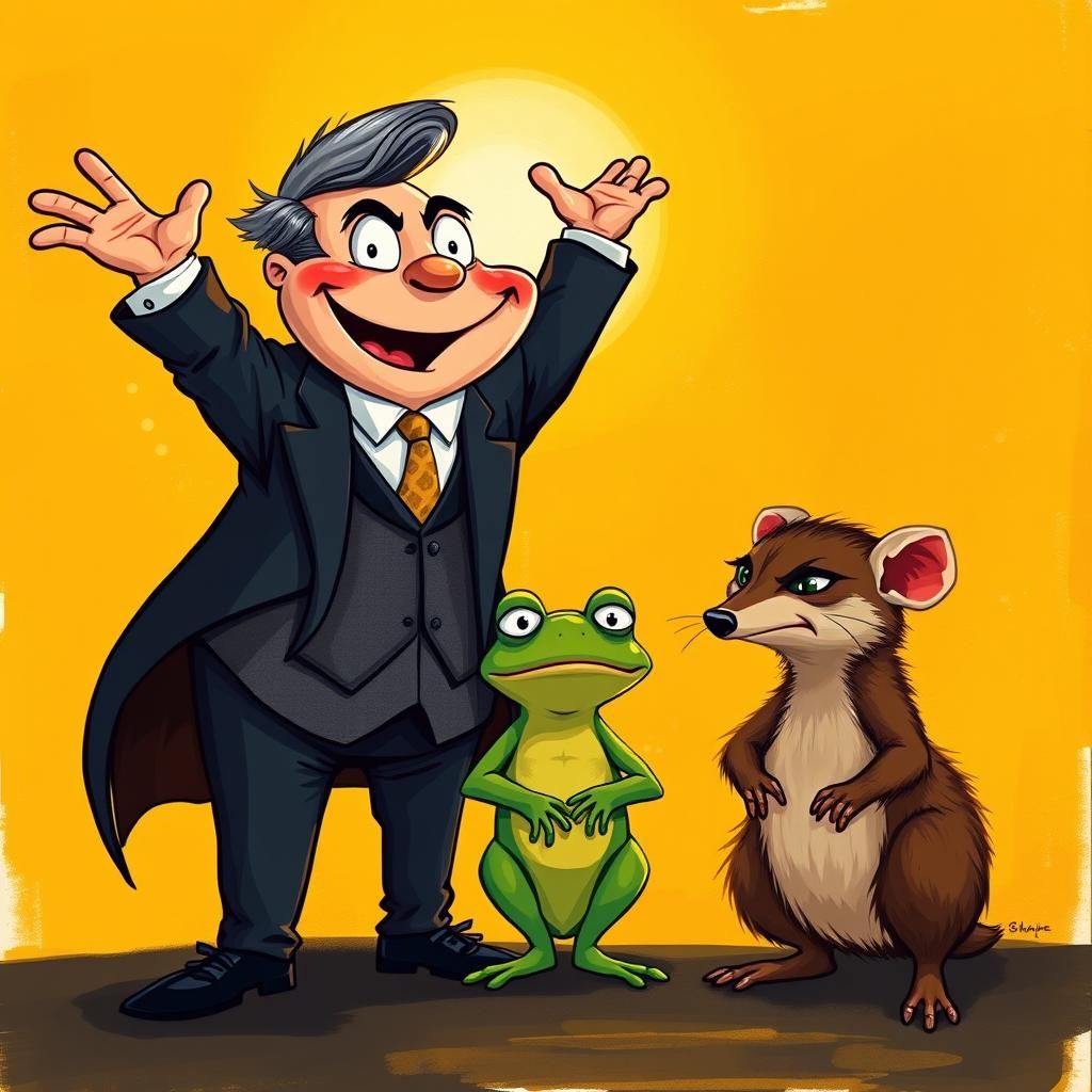 Gleeful Lawyer, Sad Frog, and Angry Bandicoot