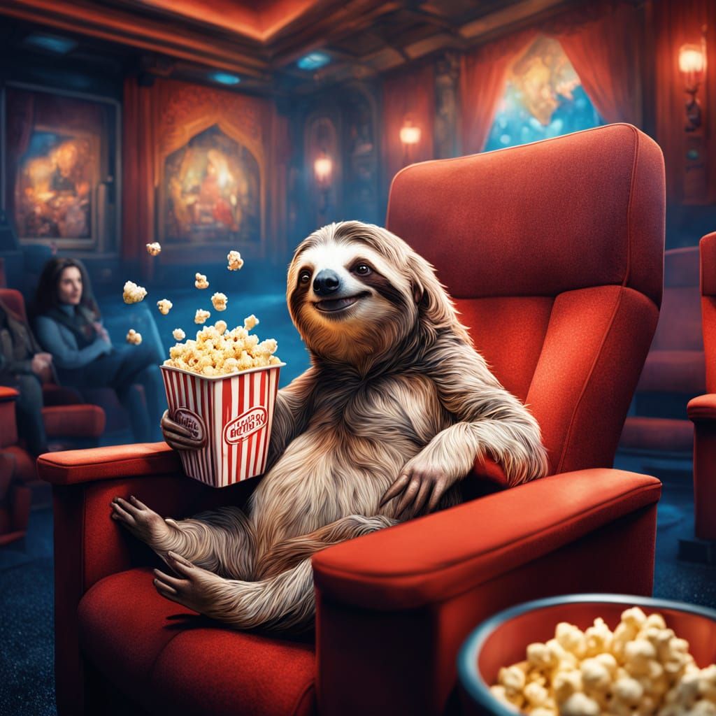 Sloth's Delight: A Cinematic Moment of Joy