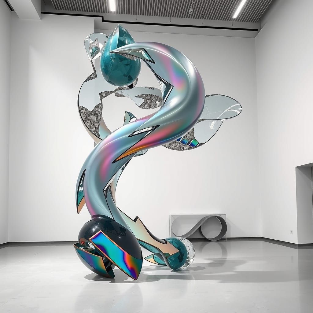 Surreal, Futuristic Sculpture Defies Gravity in Modern Art G...