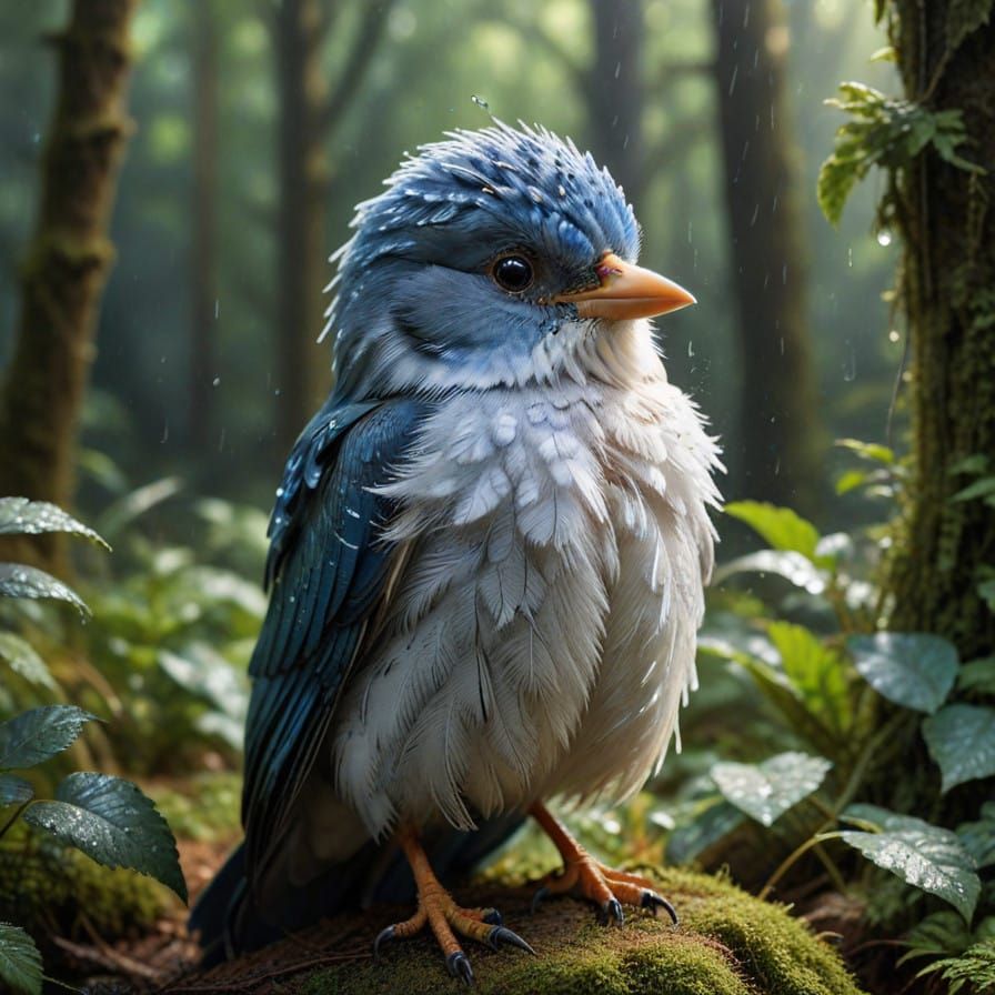 bird in forest