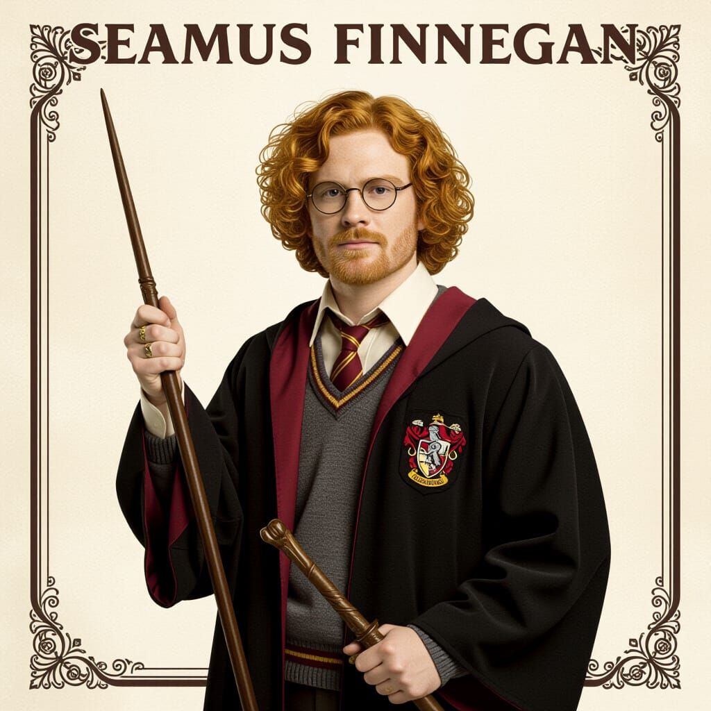 Seamus Finnegan in Gryffindor Robes