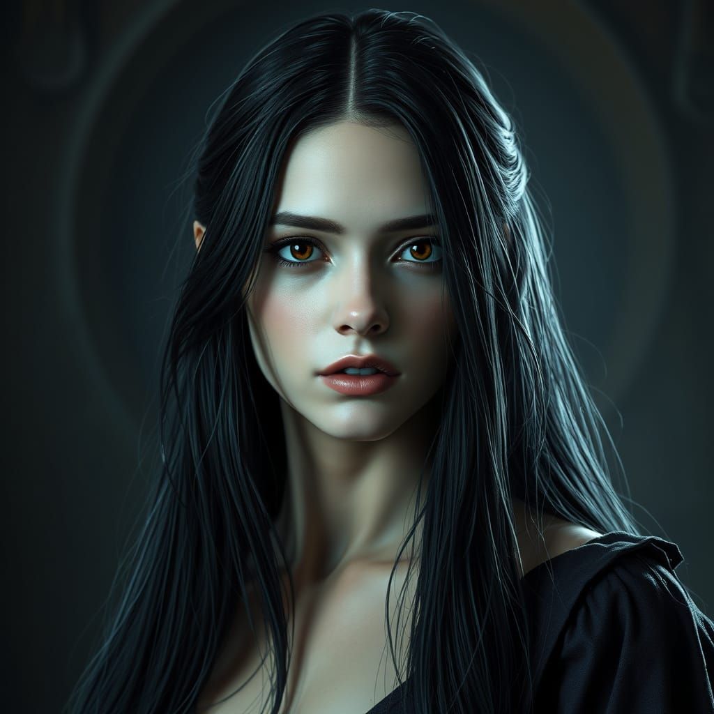 Ethereal Witch in Medieval Splendor