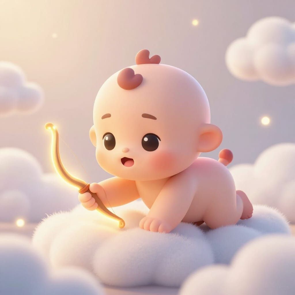 Ultra Cute Baby Ram Ji Crawling on Clouds