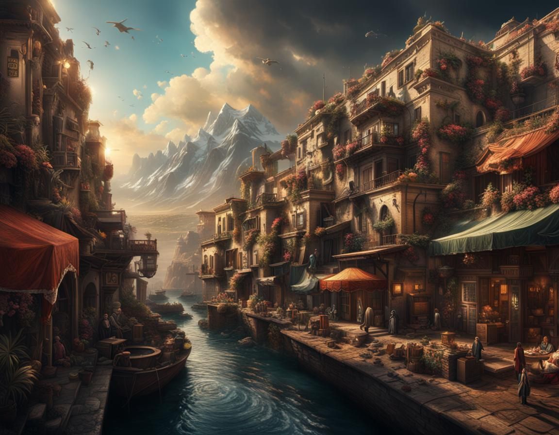 Epic Underwater Scene: A Digital Matte Painting