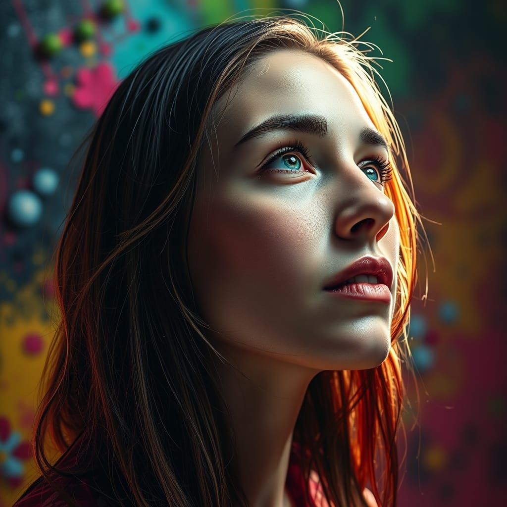 Hyperrealistic Portrait in Style of Stalenhag, Bradley, and ...